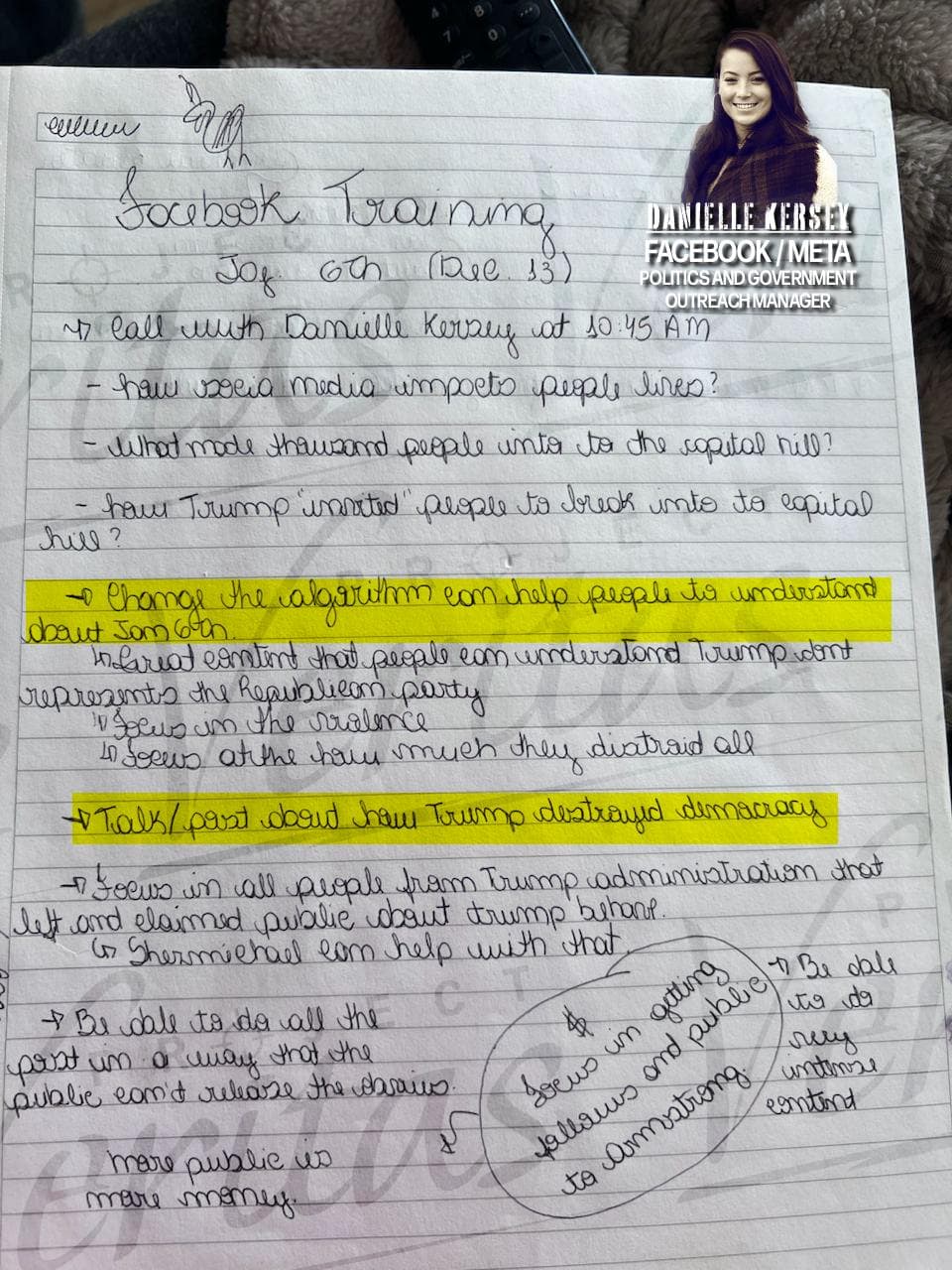 Facebook Meeting Notes